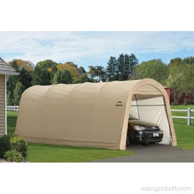 Shelterlogic Auto Shelter 10' x 15' x 8' RoundTop Instant Garage, Sandstone 554795404